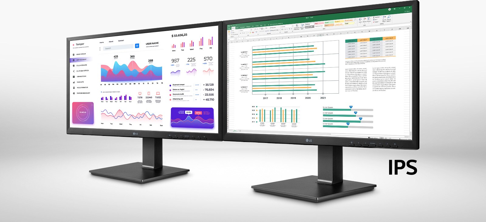full HD IPS display providing with wide viewing angle.