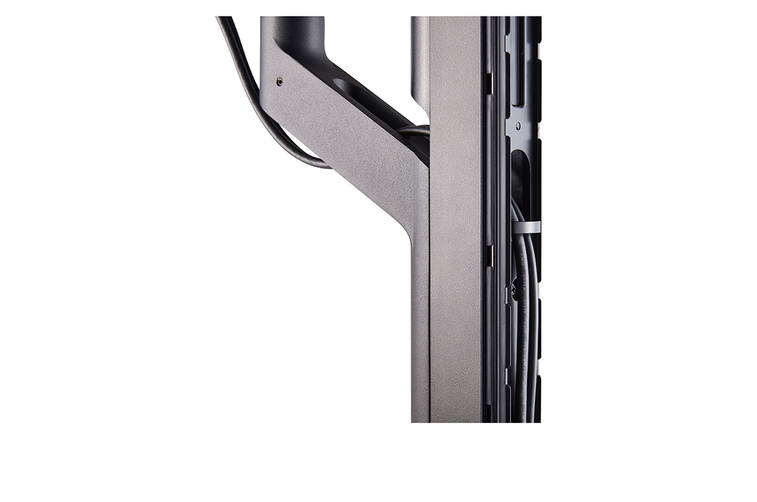 LG Ergo Stand, close-up view of cable management, EG800BB, thumbnail 13