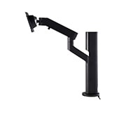 LG Ergo Stand, side view of the arm tilted -25 degrees, EG800BB, thumbnail 5