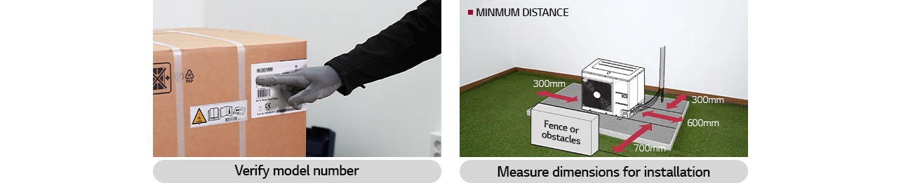 Check list before installing a heat pump