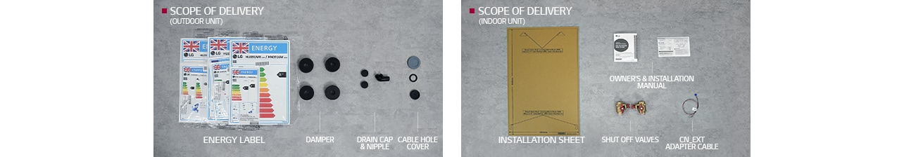 Things in the Heat pump package