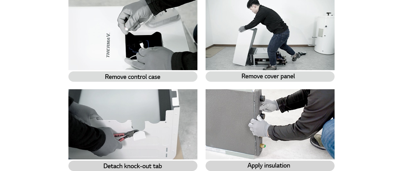 Order of installation of heat pump indoor unit