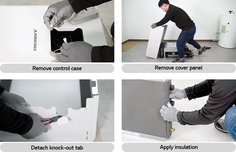 Order of installation of heat pump indoor unit