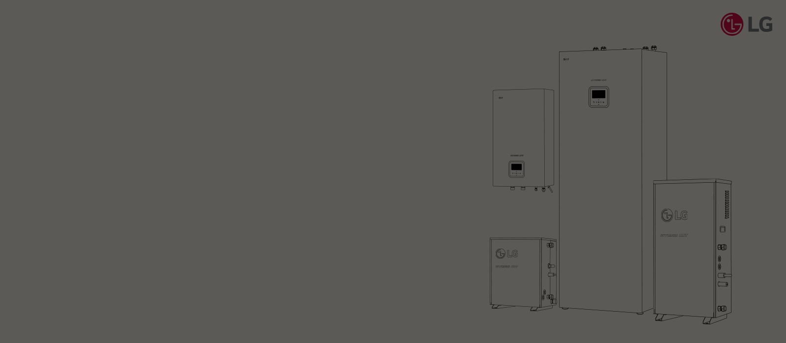 The side view of LG Hydro kit product is expressed in line drawing.