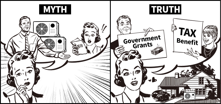 The truth and myths about heat pumps