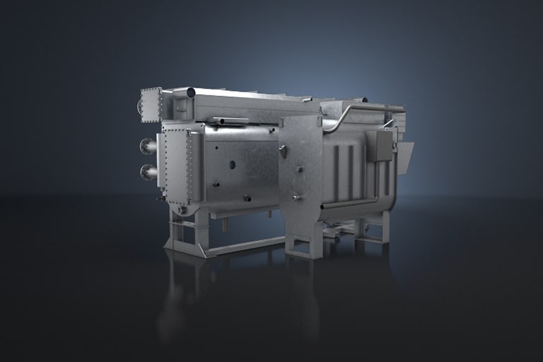 Water box cover opens, showing easy maintenance accessibility of the product.