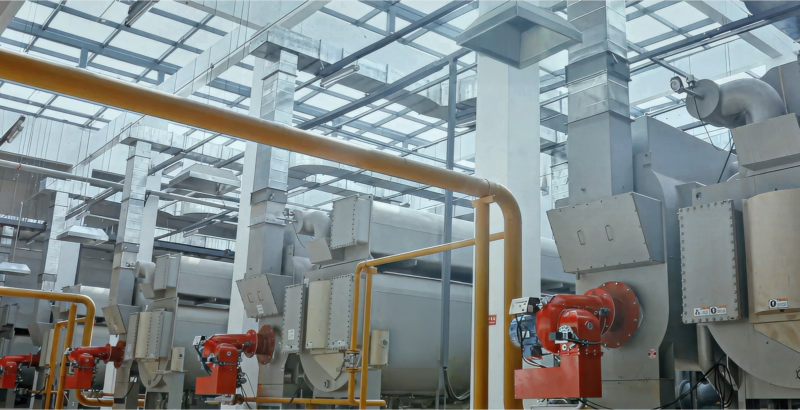 Multiple LG Absorption Chiller Direct Fired Type units are displayed.