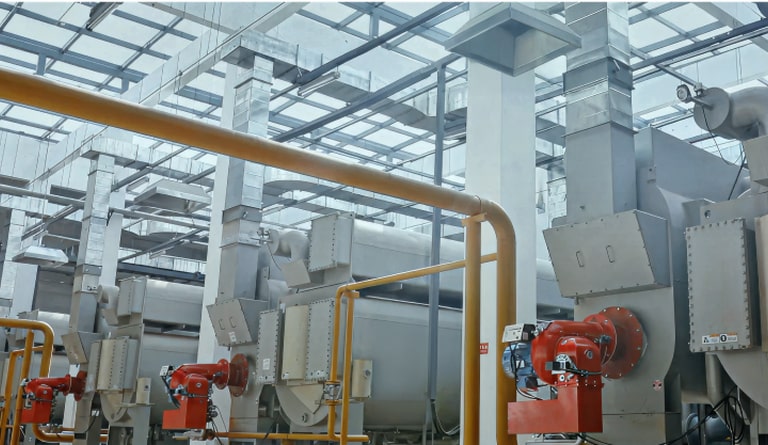 Multiple LG Absorption Chiller Direct Fired Type units are displayed.