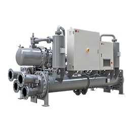 LG Water-cooled Screw Heat Pump is displayed.