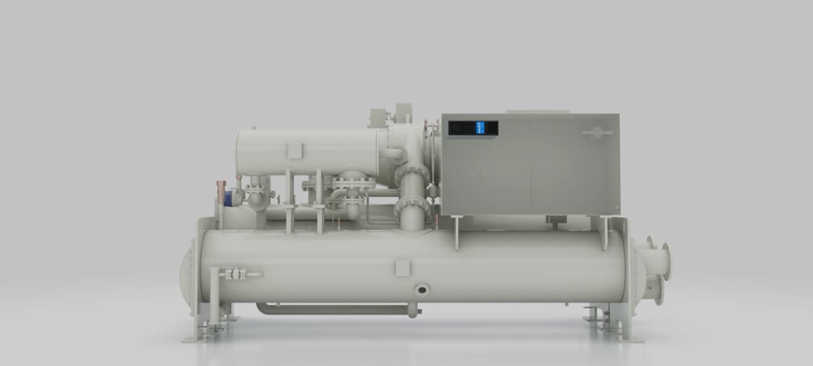 The UPS operation process of LG Oil-free Centrifugal Chiller is demonstrated.