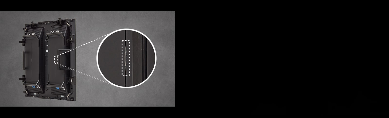 The LED indicator on the back of the LBAG is shown in an enlarged view.