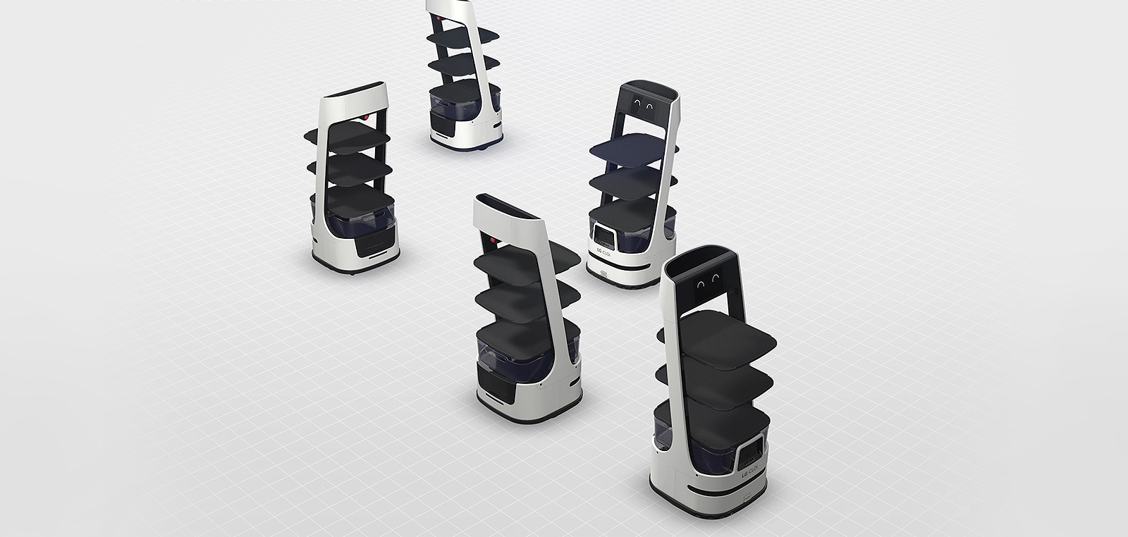 Simultaneous operation of multiple robots.