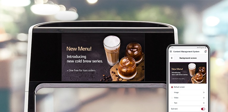 With Content Management System(CMS), you can manage content such as videos, images, text, etc. through the application easily.