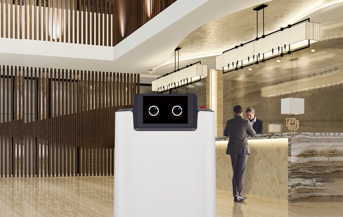 lg cloi servebot can improve the working environment for employees in hotels and resorts.	