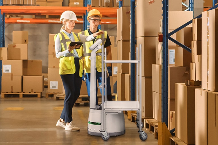 This image shows that the display has been located for the operator's convenience.	