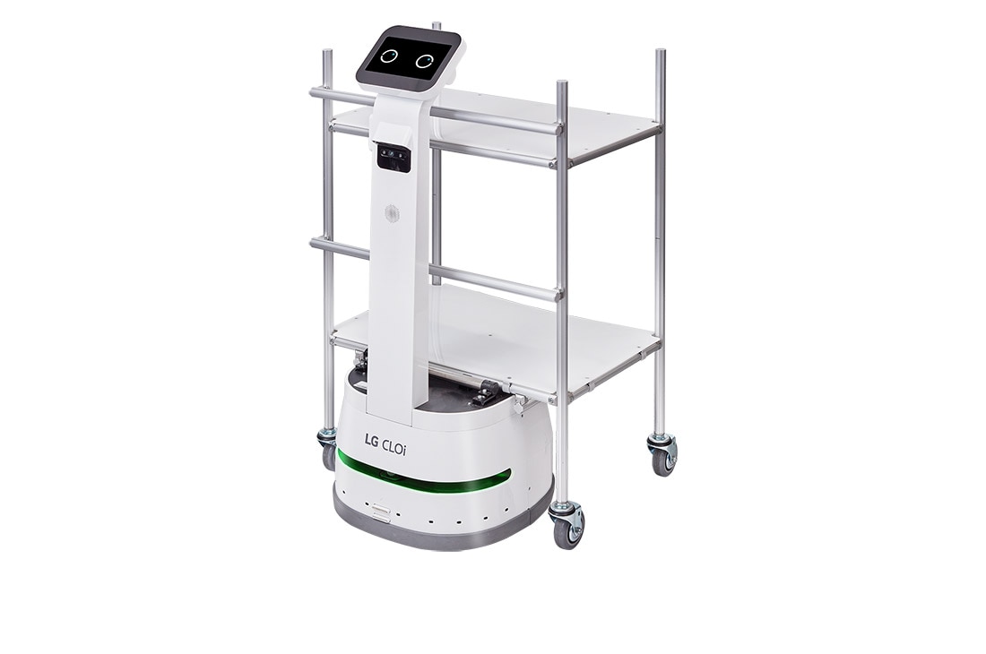 LG CLOi CarryBot that increase work efficiency, -30 degree perspective view, LDLAXRO10, thumbnail 4