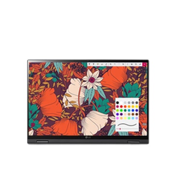 It shows the usage with tablet mode.