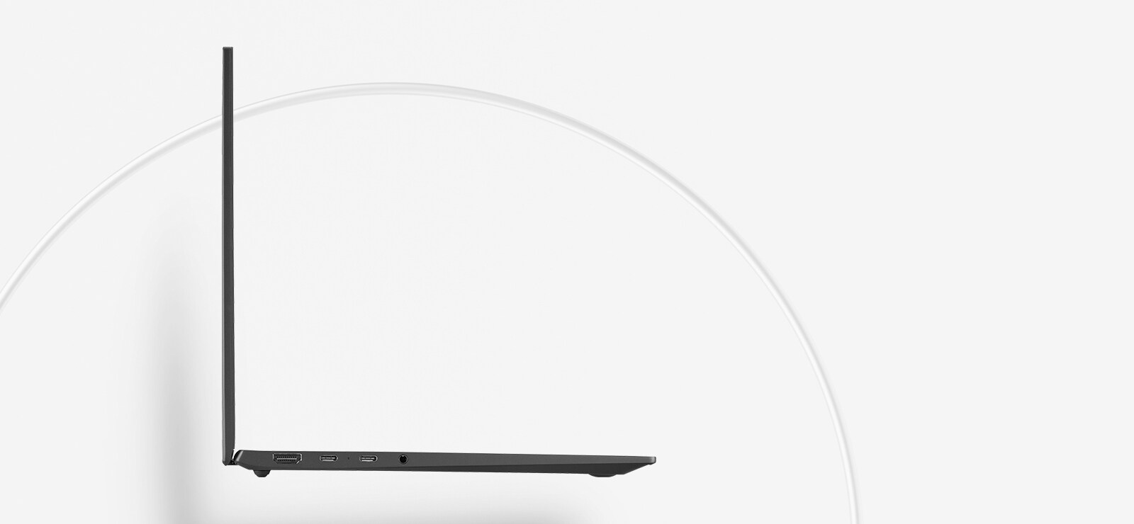 The slim, light body of the gram provides mobility and productivity.