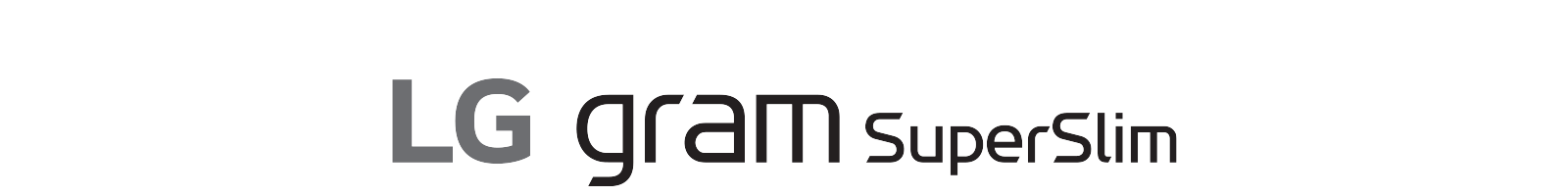 LG gram SuperSlim logo.	