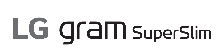 LG gram SuperSlim logo.	