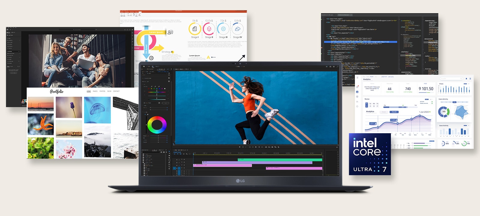 latest Intel® Core™ Ultra 7 Processor-evo edition.	