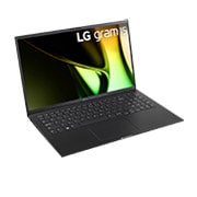 LG gram 15” | Ultra-lightweight | FHD Anti-glare IPS display | Intel® Core™ Ultra 7 Processor, +30 degree side view and cover open, 15Z90S, thumbnail 3