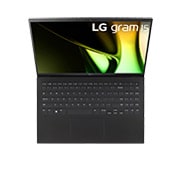 LG gram 15” | Ultra-lightweight | FHD Anti-glare IPS display | Intel® Core™ Ultra 7 Processor, Top view and cover open, 15Z90S, thumbnail 15