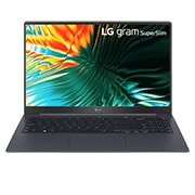 LG gram SuperSlim 15.6'' | Ultra-slim & Ultra-light | FHD OLED display | Intel® Core™ Ultra 7 Processor, Front view with keyboard, 15Z90ST, thumbnail 2