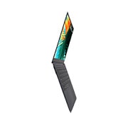 LG gram SuperSlim 15.6'' | Ultra-slim & Ultra-light | FHD OLED display | Intel® Core™ Ultra 7 Processor, Left side view with the cover fully open, 15Z90ST, thumbnail 13
