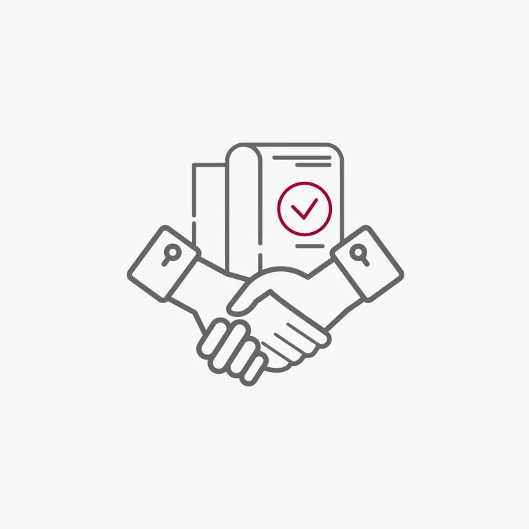 Industry Expertise, Customized Solutions, Quality control,There is an icon for trusted partners