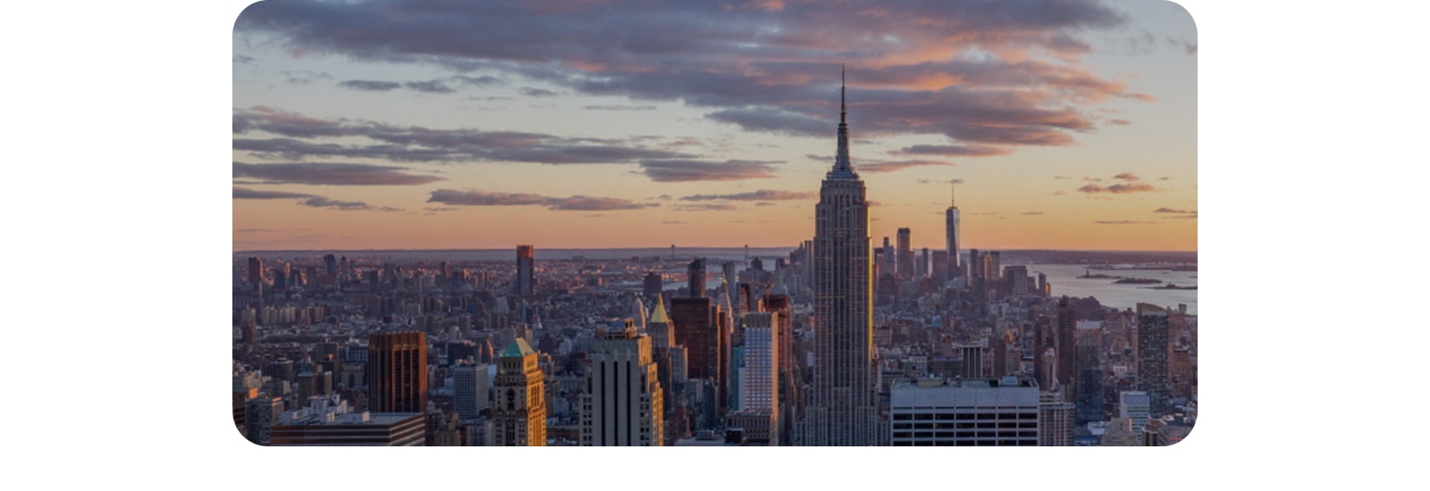 An image of city view with high-raised buildings.