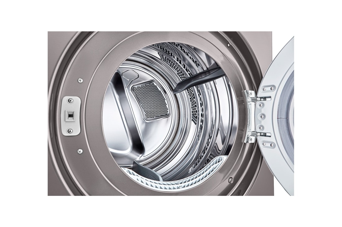 LG 9.0 cu.ft Large Capacity Dryer, Dryer drum left view, TITAN DRYER, thumbnail 9