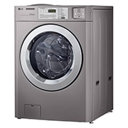 LG 5.2 cu.ft Ultra Capacity Front load Washer, +15 degree side view, TITAN WASHER, thumbnail 3