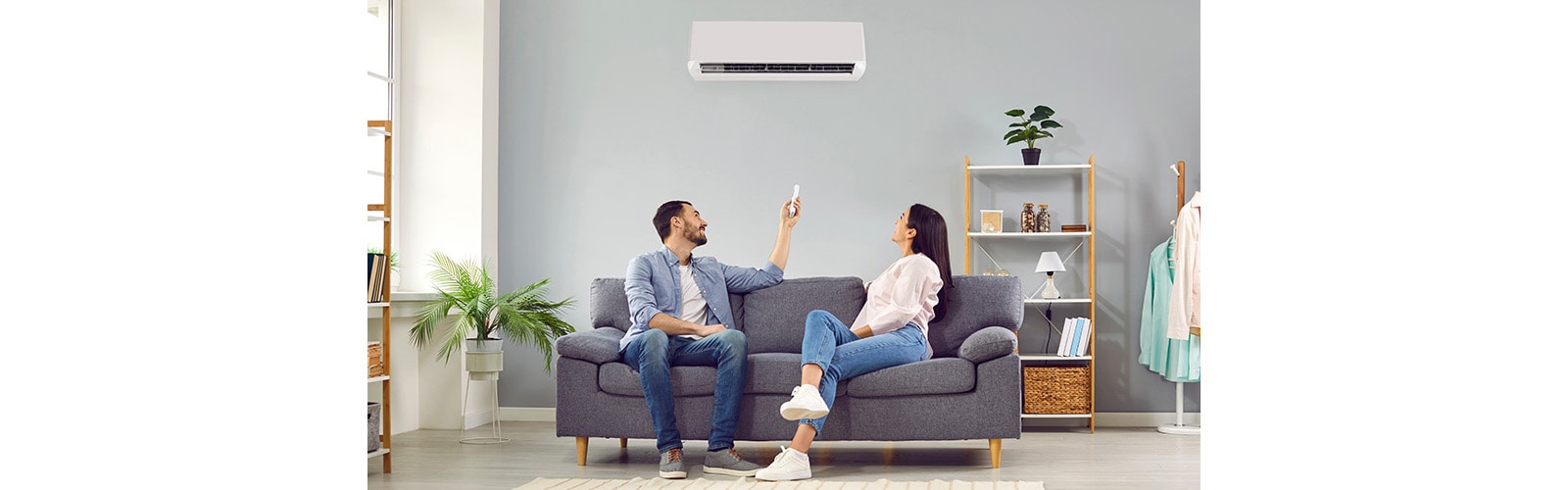 An Air Conditioner and a Couple