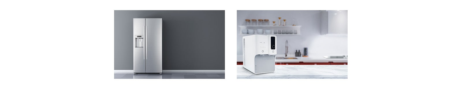 A Refrigerator and a Water Purifier