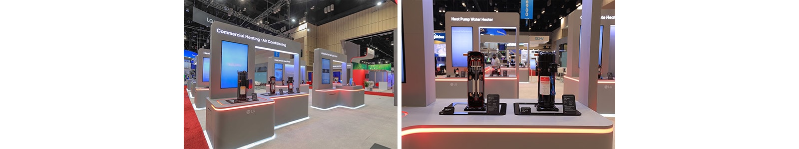 The images show the displayed YRH and YGH series from far view to the close-up of the series with the details on the side of the product. 