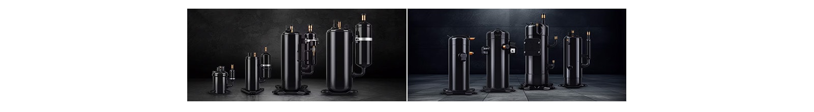 A different lineup of LG Rotary and Scroll Compressors.