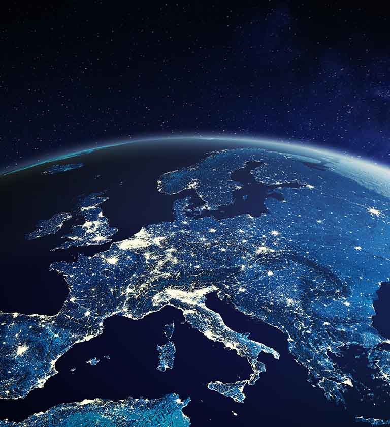 A view of the Earth's surface from space 