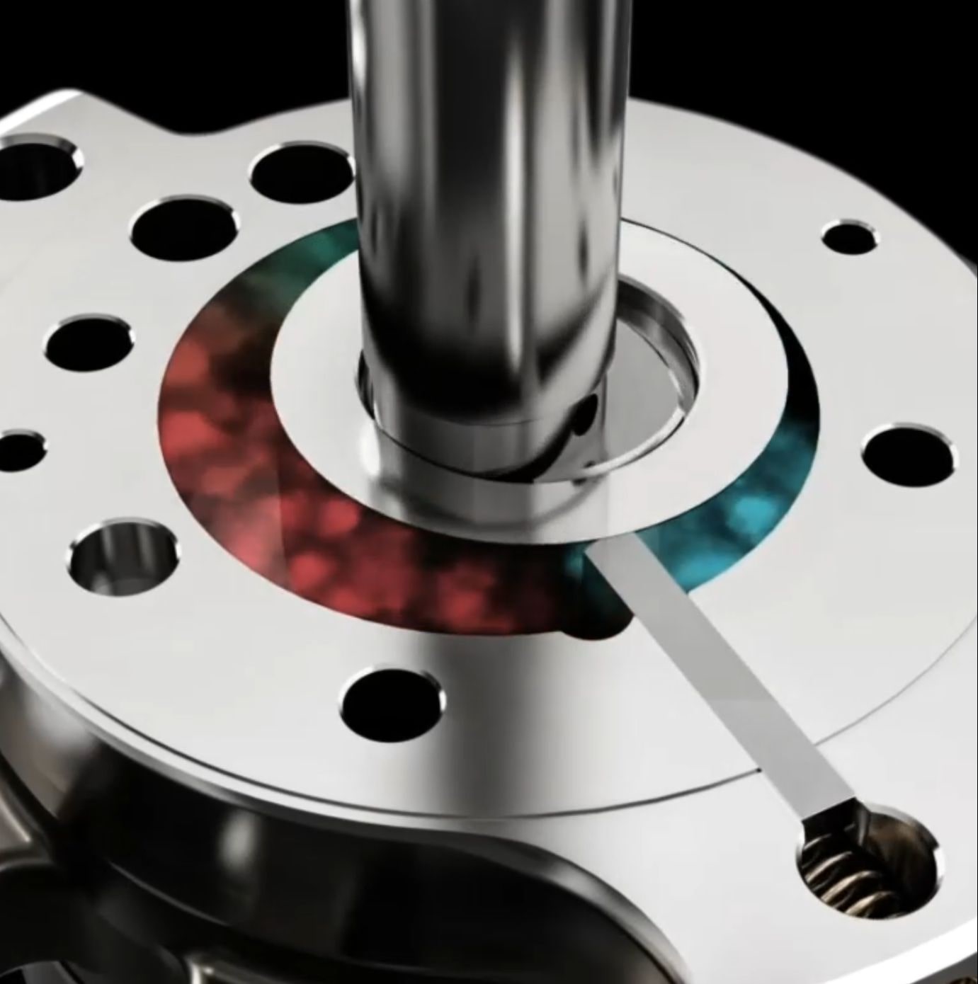 Key compression components of LG Rotary Compressor, Reciprocating Compressor, Scroll Compressor, and Direct Drive Motor are shown in close-up, sequentially.