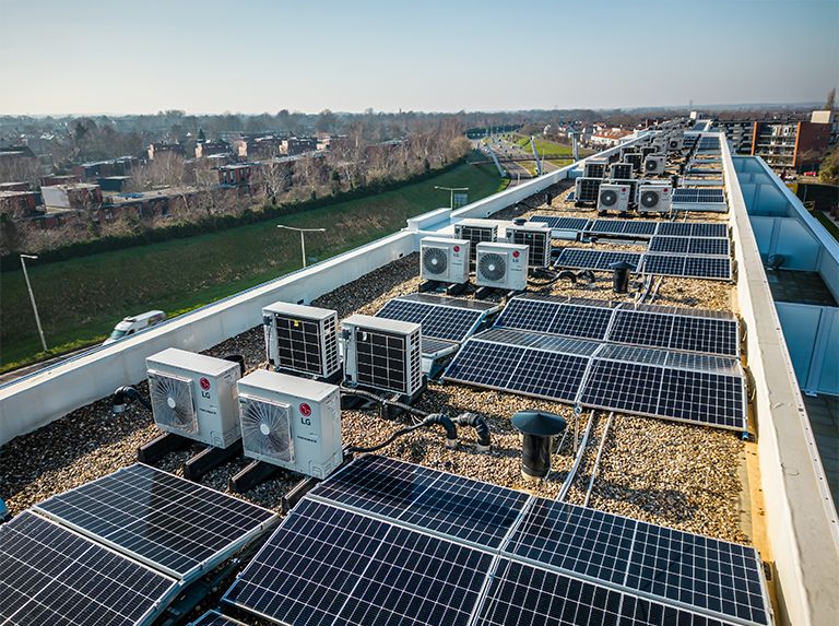 Therma V installed on top of the apartment