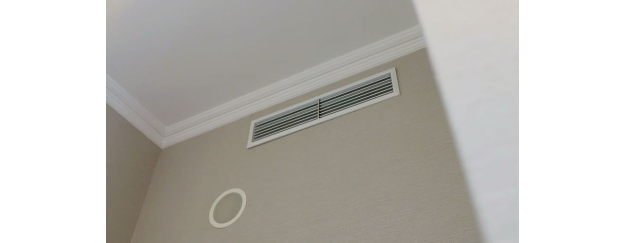 A vent in a room