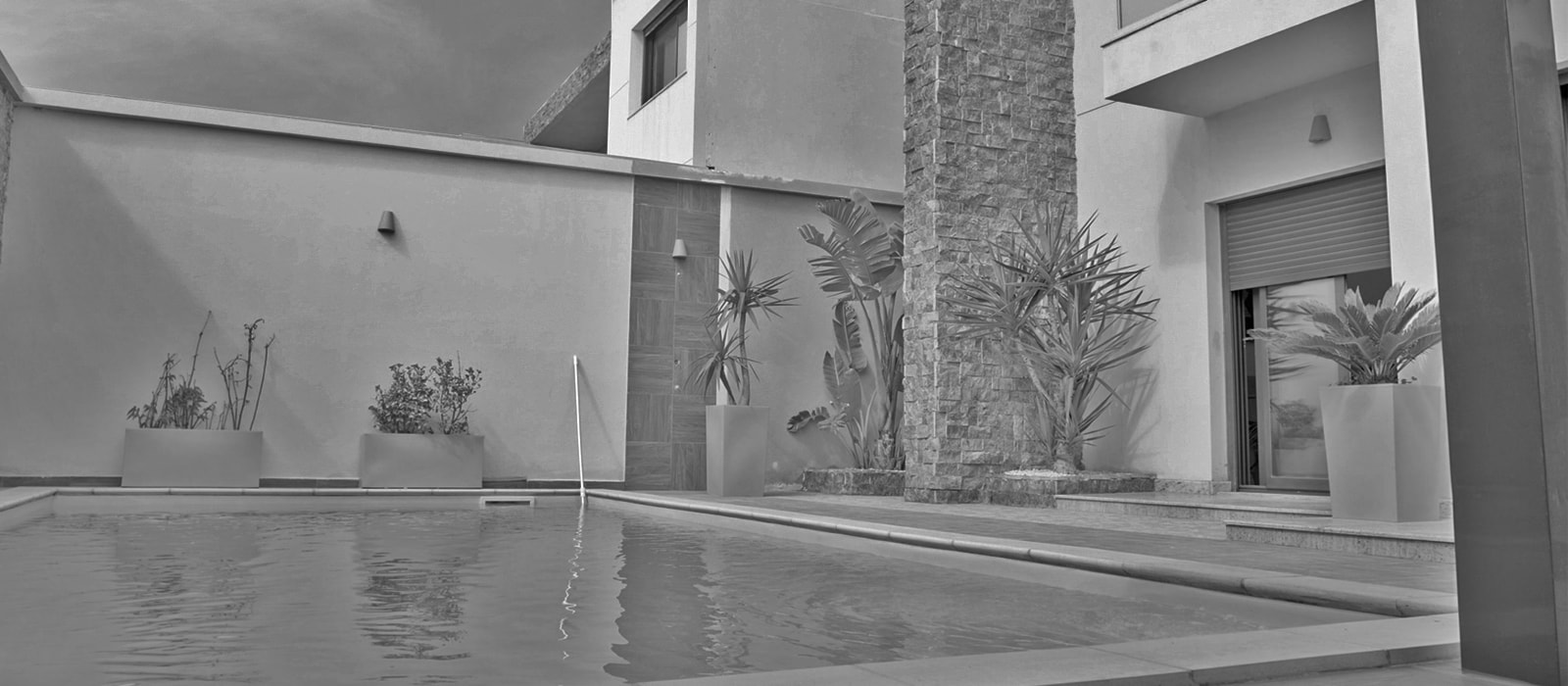 Swimming pool in luxury villas