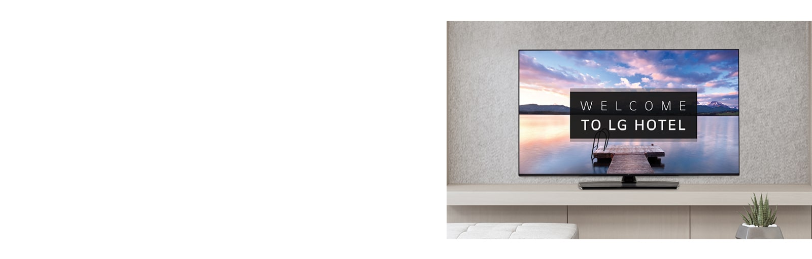 A TV is displaying greeting messages with images.