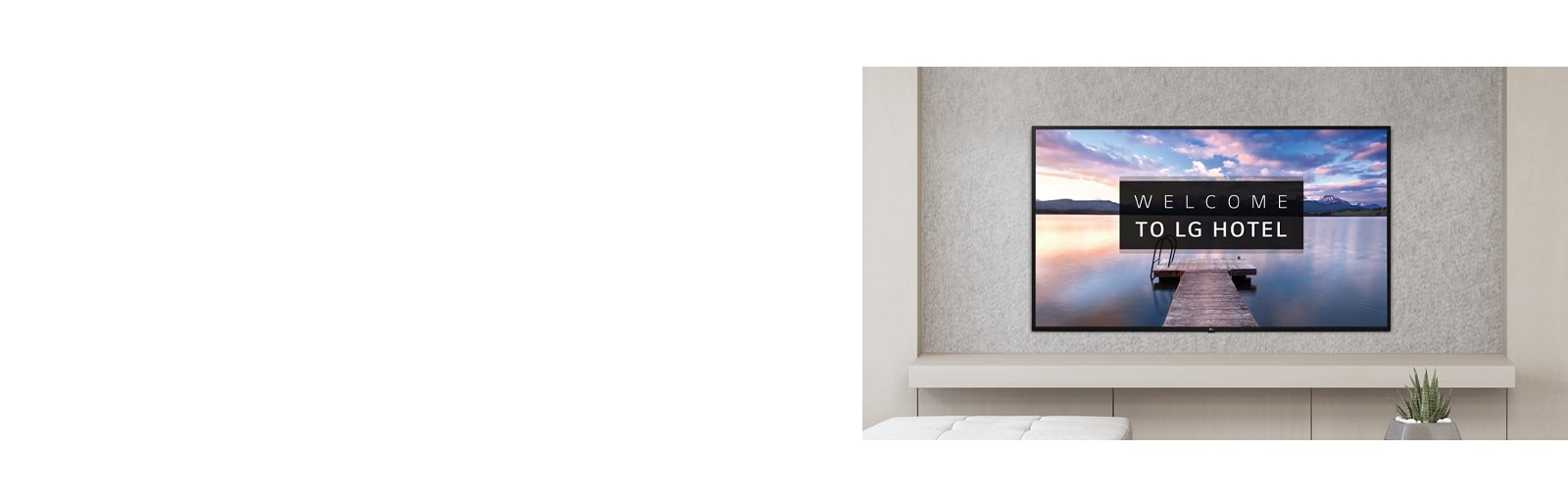 A TV is screening greeting messages with images.