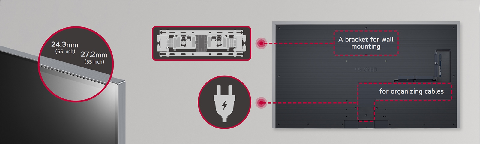 The TV has a very thin bezel, enhancing screen immersion and offering a beautiful exterior.