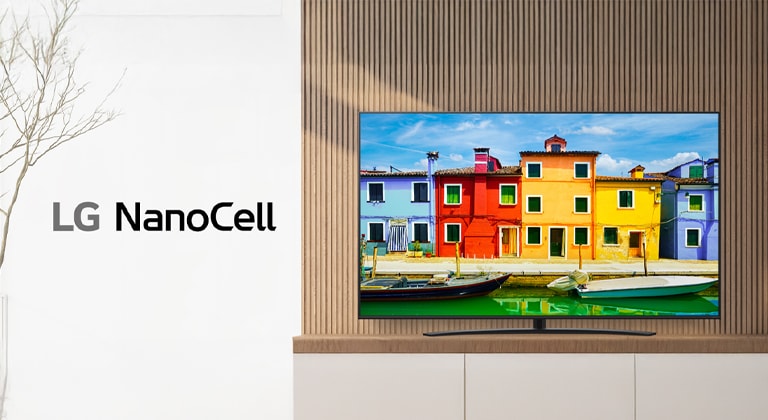 The UK670H with LG NanoCell technology displays a screen with vivid colors and sharp picture quality.
