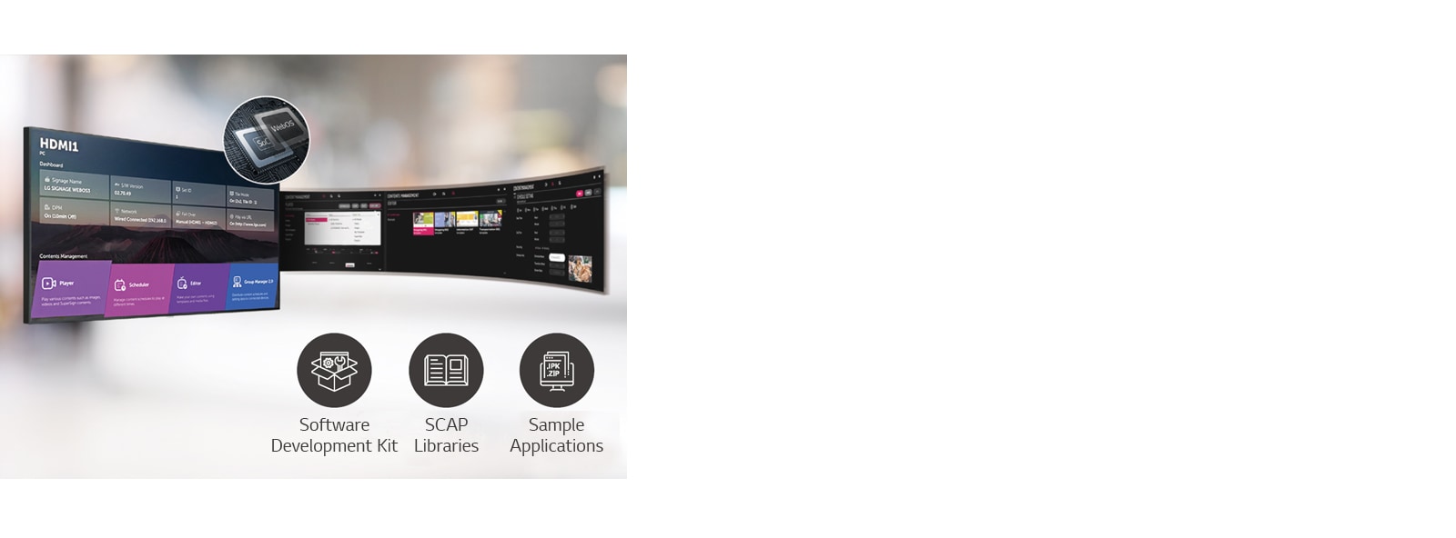 This image show that several tasks can be done at the same time with the intuitive GUI. 