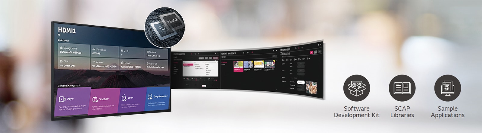 A number of tasks can be done at the same time with the intuitive GUI.