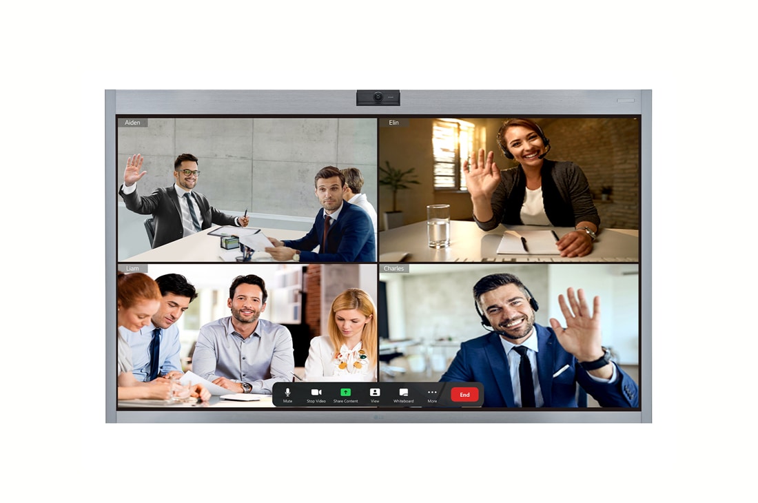 LG One:Quick Works for Zoom Rooms, Front view with infill image, 55CT5WJ-ZJ