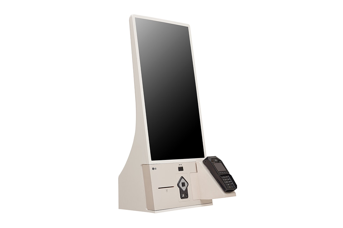 LG Self-ordering Kiosk, +45 degree side view, 27KC3PK-C, thumbnail 5